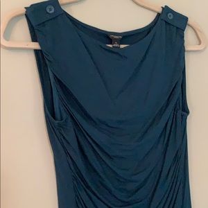 Teal Ann Taylor sleeveless top
